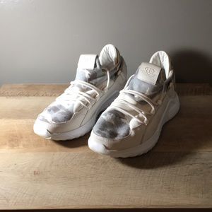 Body engineering cream/camo trainers